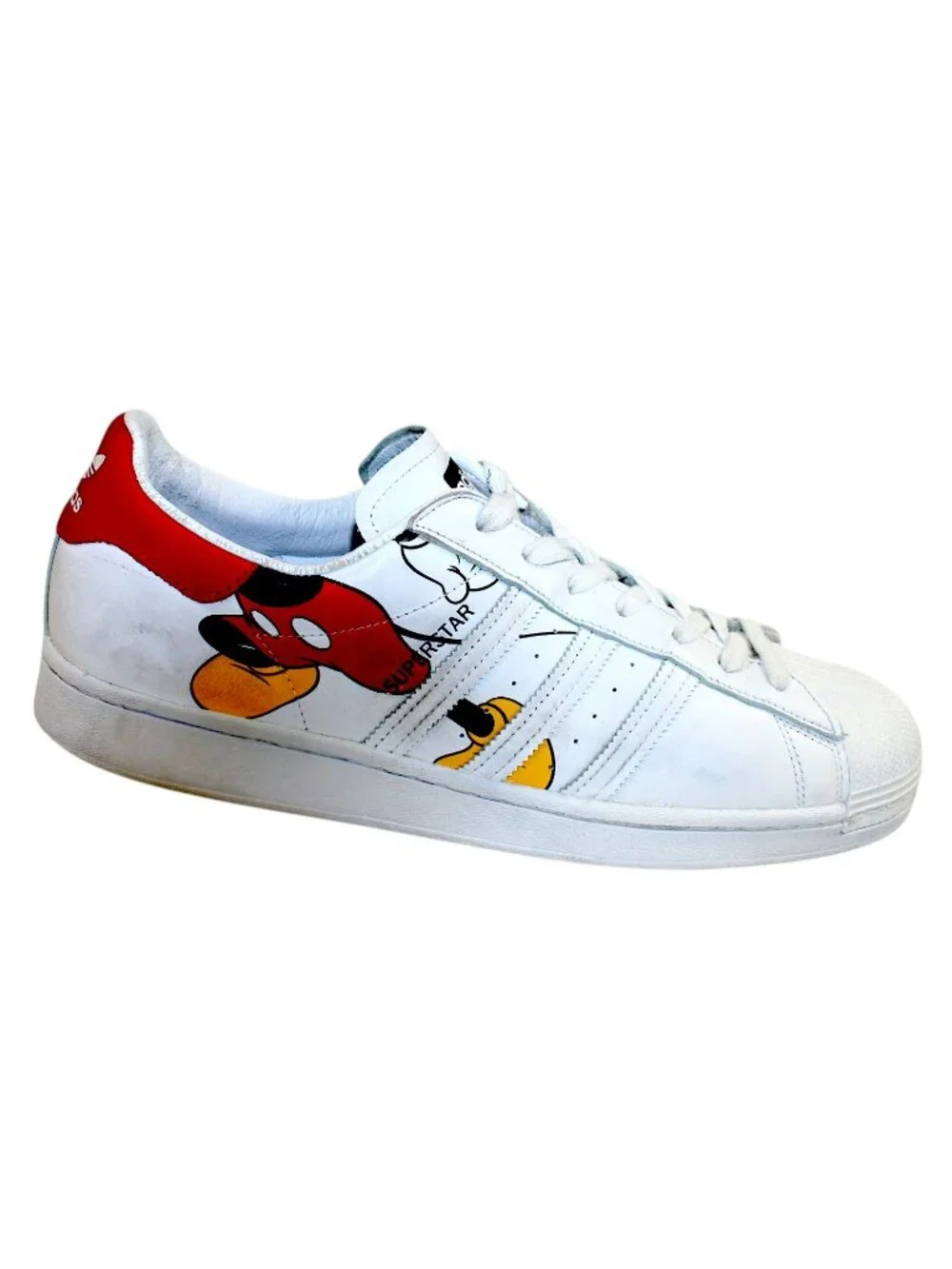Adidas X Mickey Mouse Disney FW2901 Super Star Lace-Up Sneakers Size 12
